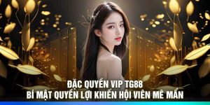 Đặc quyền VIP TG88 – Bí mật quyền lợi khiến hội viên mê mẩn
